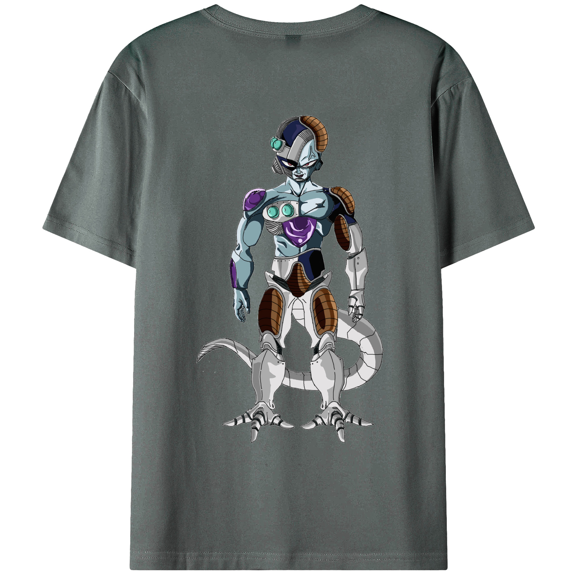 （画像用） ドラゴンボール クウラ DRAGON BALL Cooler Coora 綿100％ メンズ半袖Tシャツ（バックプリント） 通気性